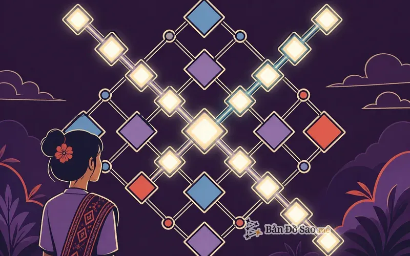 Minh họa nhìn tổng thể biểu đồ Matrix Destiny trước khi đọc luận giải