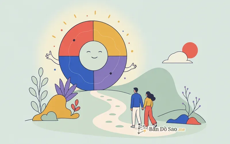 Minh họa mối quan hệ như một thực thể riêng với đời sống và hướng đi của nó