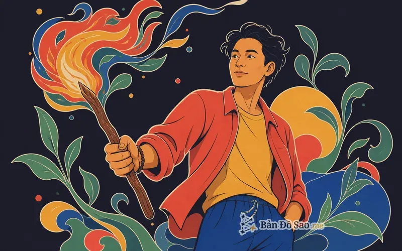 Bộ 14 lá bài Gậy Wands Tarot xếp theo thứ tự từ Ace đến King