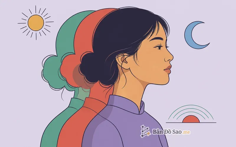 Cách Mặt Trời, Mặt Trăng và Cung Mọc kết hợp tạo nên chân dung tính cách